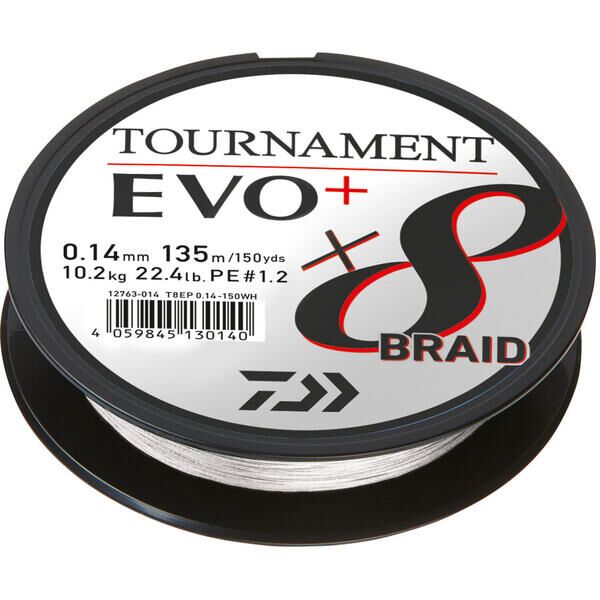 Fir Daiwa Tournament X8 Braid Evo+ Alb