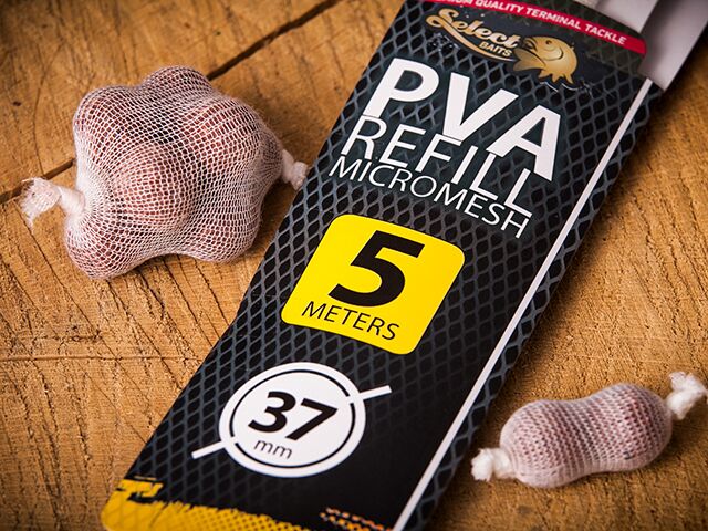 Rezerva plasa PVA Select Baits Micromesh, 37mm, 5m