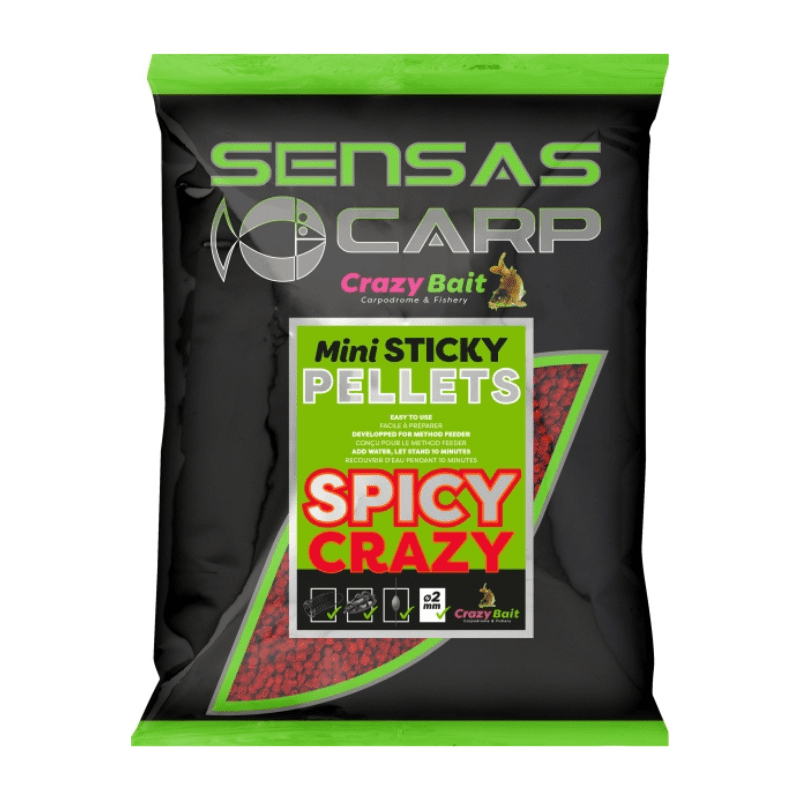 Pelete Sensas Mini Sticky Spicy Crazy, 700g